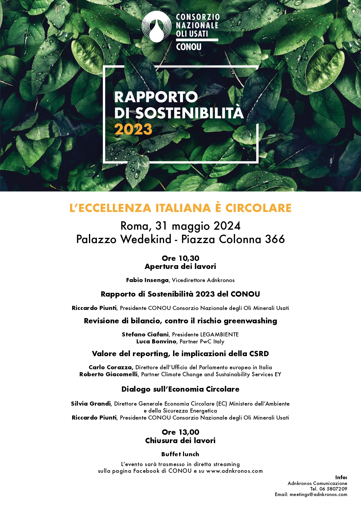 Programma evento