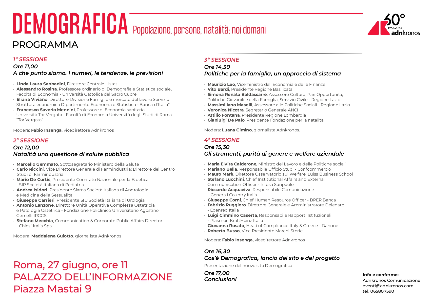 Programma evento